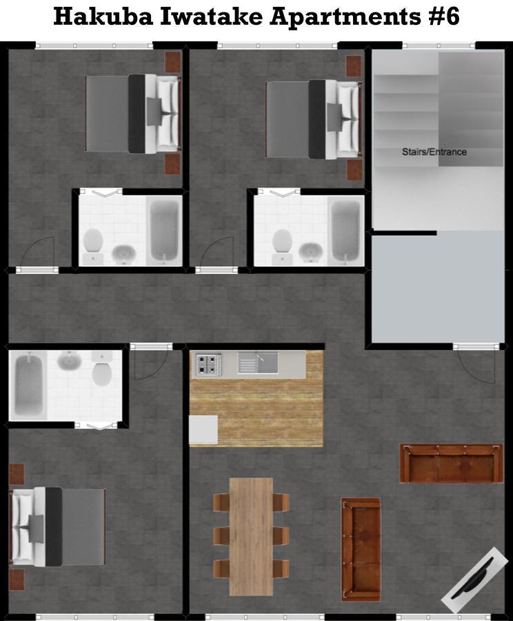 Ski-In, Ski-Out Iwatake Apartments 하쿠바 외부 사진